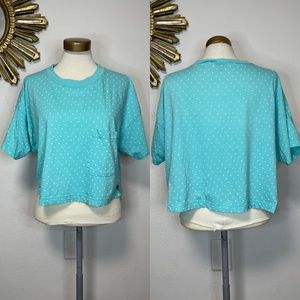 Vintage Victoria Secret Crop Polka Dot Tee Shirt